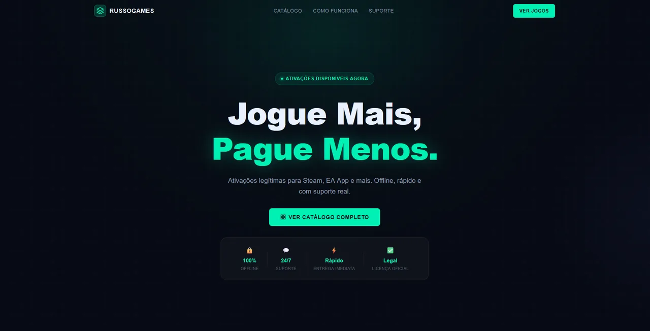 Print do projeto RussoGames