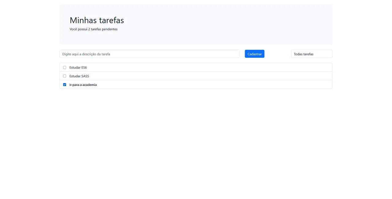 Print do projeto TodoList